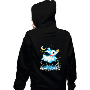 Daily_Deal_Shirts Zippered Hoodies, Unisex / Small / Black Ghost Dog