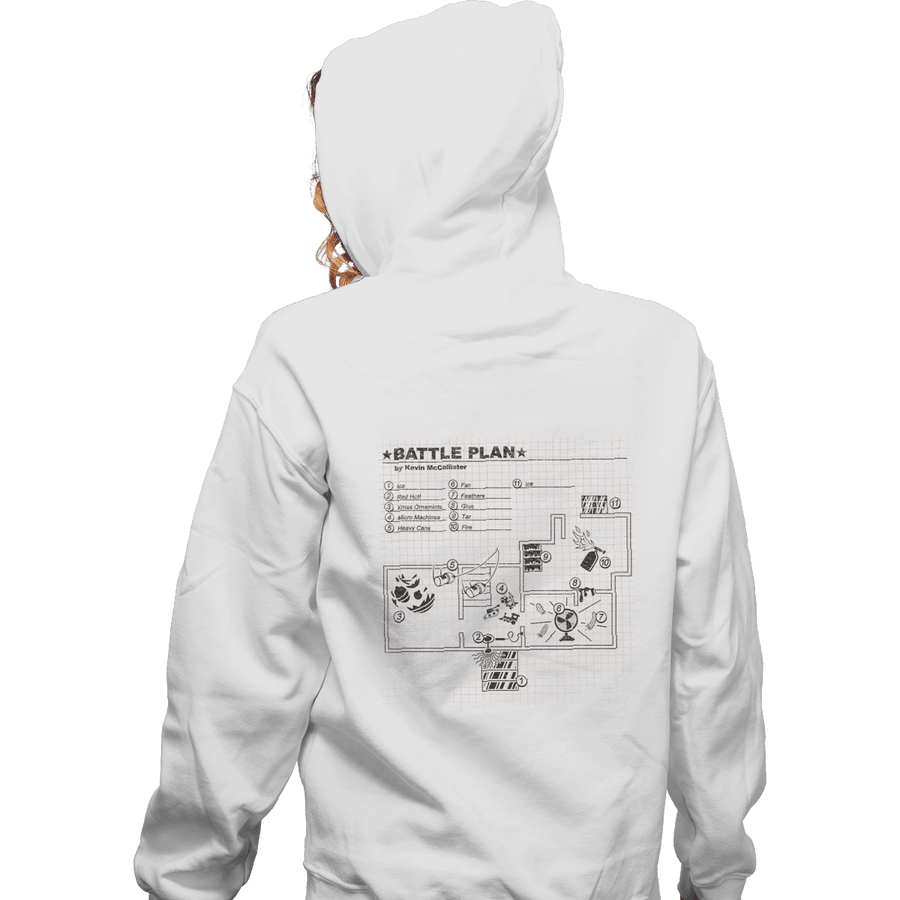 Shirts Zippered Hoodies, Unisex / Small / White Battle Plan