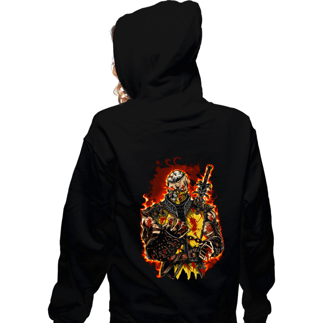 Secret_Shirts Zippered Hoodies, Unisex / Small / Black Blazing Retribution