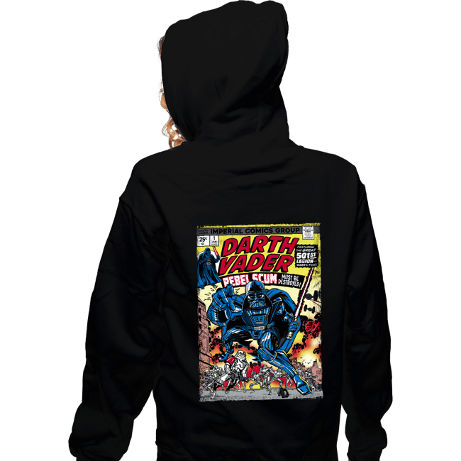 Daily_Deal_Shirts Zippered Hoodies, Unisex / Small / Black Vader And The 501st