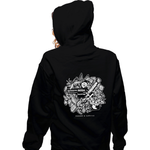 Secret_Shirts Zippered Hoodies, Unisex / Small / Black Endure - Survive