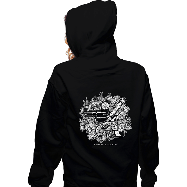 Secret_Shirts Zippered Hoodies, Unisex / Small / Black Endure - Survive