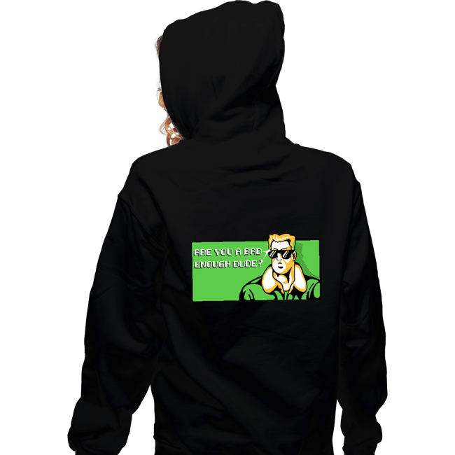 Shirts Zippered Hoodies, Unisex / Small / Black Bad Enough Dude