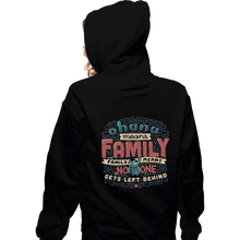 Load image into Gallery viewer, Shirts Zippered Hoodies, Unisex / Small / Black Ohana Means Family
