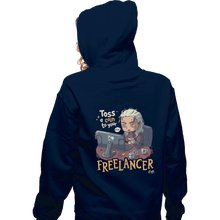 Load image into Gallery viewer, Shirts Pullover Hoodies, Unisex / Small / Navy Freelancer Of Blaviken

