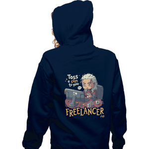 Shirts Pullover Hoodies, Unisex / Small / Navy Freelancer Of Blaviken