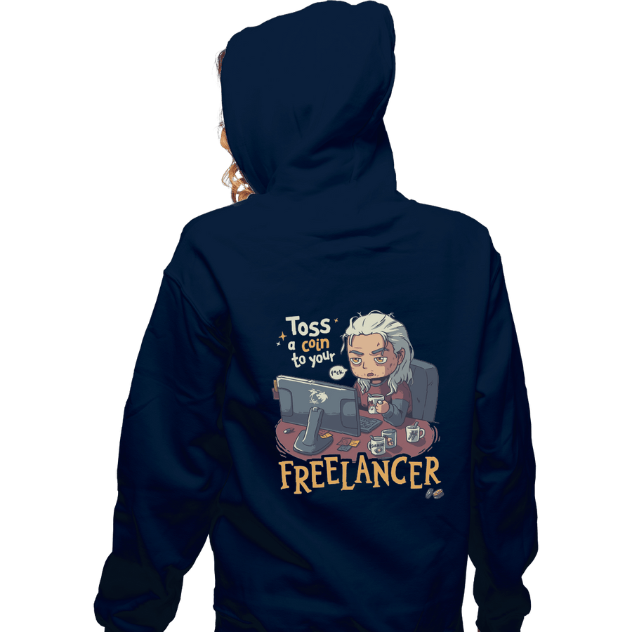 Shirts Pullover Hoodies, Unisex / Small / Navy Freelancer Of Blaviken