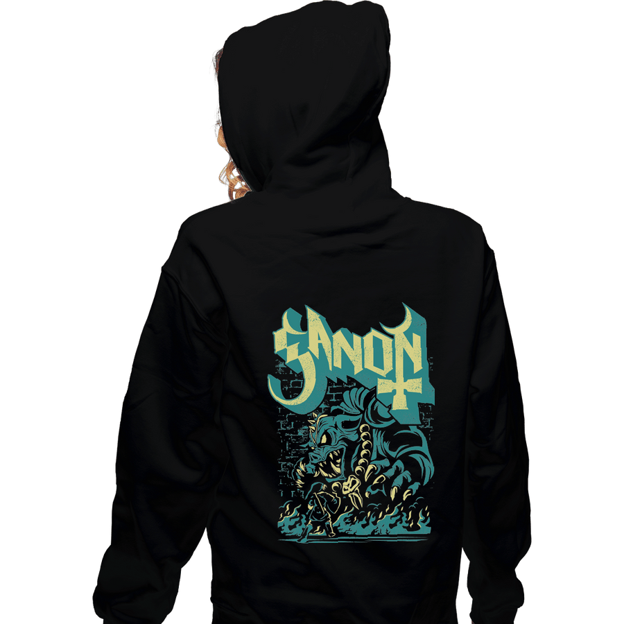 Shirts Zippered Hoodies, Unisex / Small / Black Monstrous Prince Of Darkness