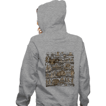 Load image into Gallery viewer, Daily_Deal_Shirts Zippered Hoodies, Unisex / Small / Sports Grey Tapestry Of The Quested Grail
