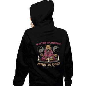 Daily_Deal_Shirts Zippered Hoodies, Unisex / Small / Black Splinter's Ninjutsu Dojo