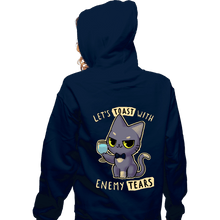 Load image into Gallery viewer, Daily_Deal_Shirts Zippered Hoodies, Unisex / Small / Navy Enemy Tears
