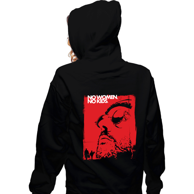 Shirts Zippered Hoodies, Unisex / Small / Black No Women, No Kids