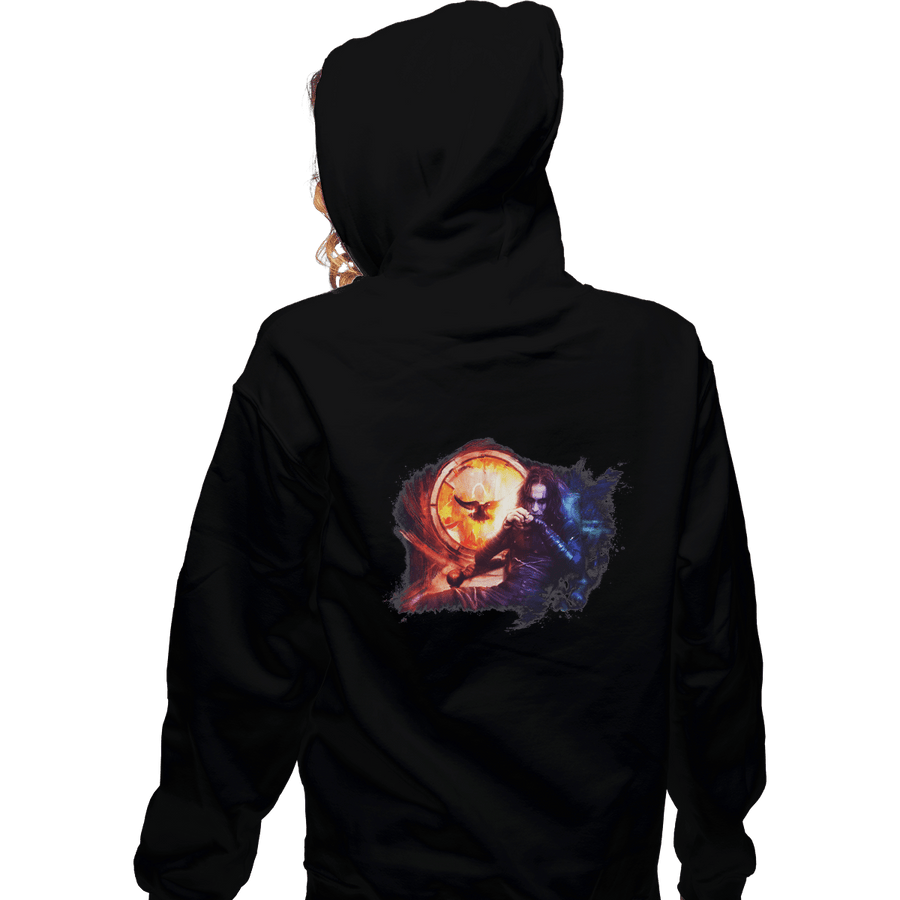 Shirts Pullover Hoodies, Unisex / Small / Black The Crow