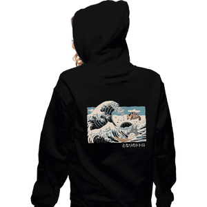 Shirts Zippered Hoodies, Unisex / Small / Black The Great Wave Of Spirits