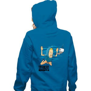 Shirts Zippered Hoodies, Unisex / Small / Royal Blue Smells Like Bunghole