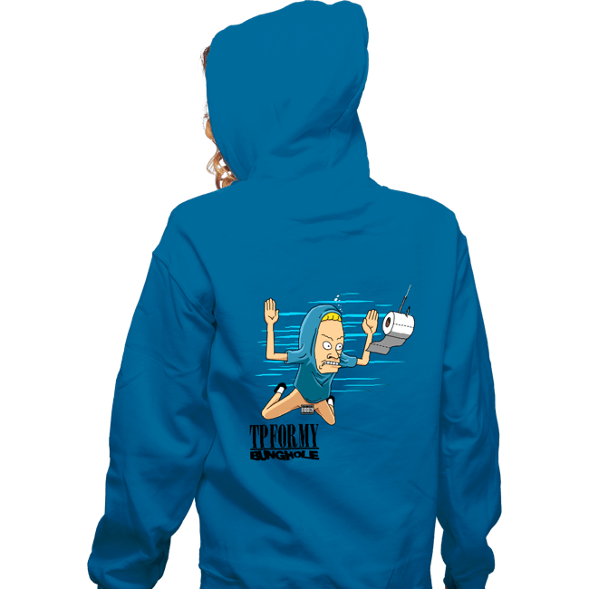 Shirts Zippered Hoodies, Unisex / Small / Royal Blue Smells Like Bunghole