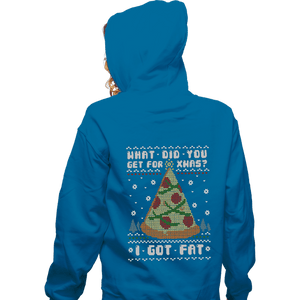 Shirts Zippered Hoodies, Unisex / Small / Royal Blue Fatty Christmas