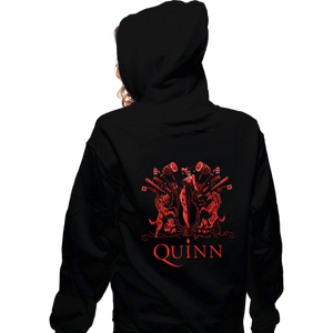 Secret_Shirts Zippered Hoodies, Unisex / Small / Black Diamond Queen Quinn
