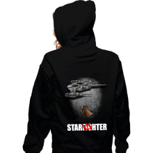 Load image into Gallery viewer, Secret_Shirts Zippered Hoodies, Unisex / Small / Black To The Starfighter!
