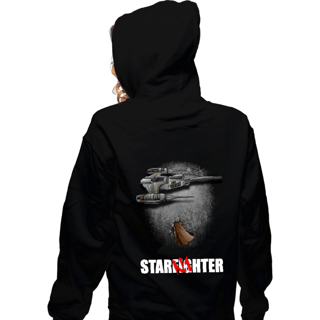 Secret_Shirts Zippered Hoodies, Unisex / Small / Black To The Starfighter!