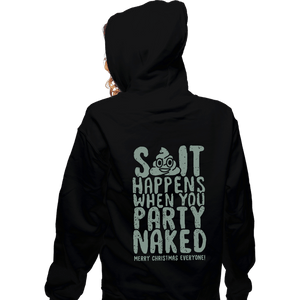 Shirts Zippered Hoodies, Unisex / Small / Black Shit Happens