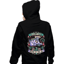 Load image into Gallery viewer, Daily_Deal_Shirts Zippered Hoodies, Unisex / Small / Black Villains Unite Ursula
