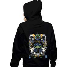 Load image into Gallery viewer, Daily_Deal_Shirts Zippered Hoodies, Unisex / Small / Black Samurai Leo
