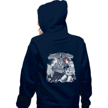 Load image into Gallery viewer, Shirts Zippered Hoodies, Unisex / Small / Navy IRIA
