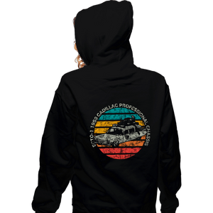 Shirts Zippered Hoodies, Unisex / Small / Black Retro Ecto-1 Sun