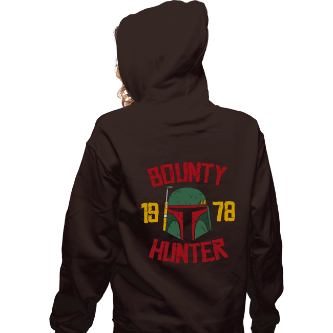 Secret_Shirts Zippered Hoodies, Unisex / Small / Dark Chocolate Bounty Hunter 78