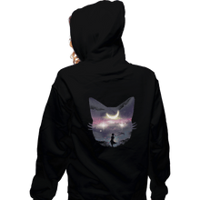 Load image into Gallery viewer, Shirts Zippered Hoodies, Unisex / Small / Black Moon Chaser
