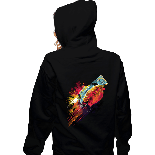 Secret_Shirts Zippered Hoodies, Unisex / Small / Black Human Rocket