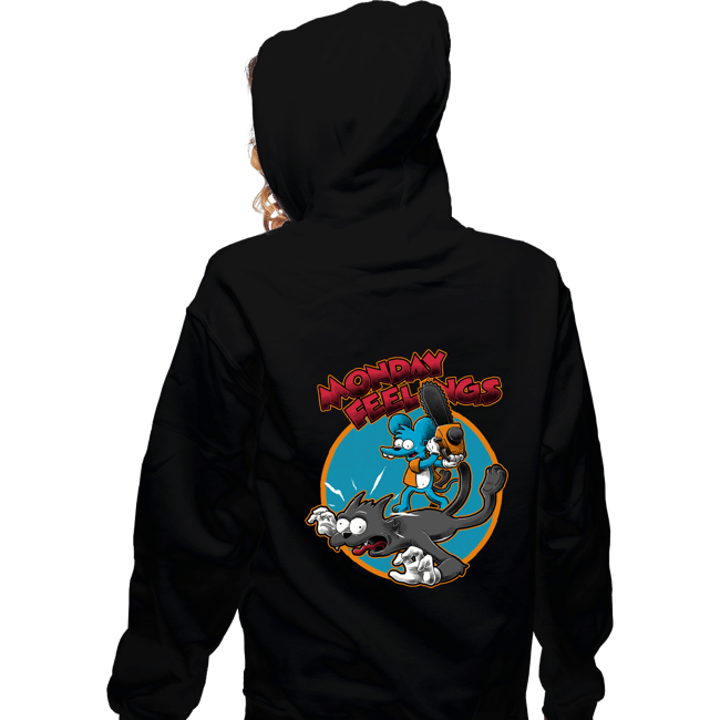 Daily_Deal_Shirts Zippered Hoodies, Unisex / Small / Black Monday Feelings!