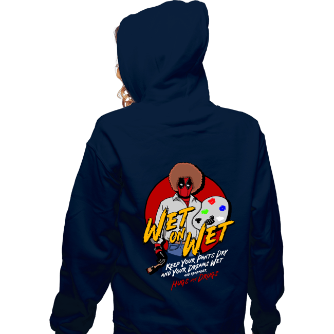 Secret_Shirts Zippered Hoodies, Unisex / Small / Navy Wet On Wet