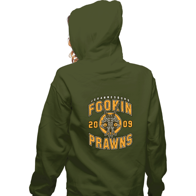 Shirts Zippered Hoodies, Unisex / Small / Military Green Joburg Prawns
