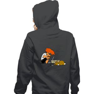 Daily_Deal_Shirts Zippered Hoodies, Unisex / Small / Dark Heather Rad Ed