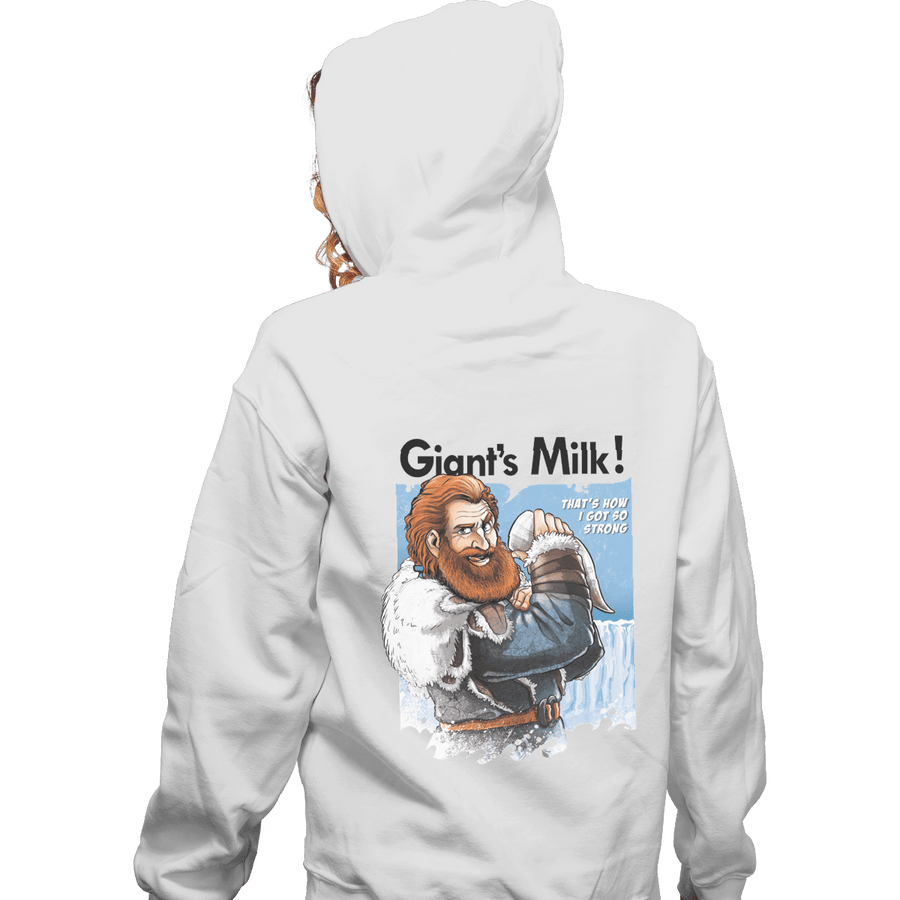 Shirts Zippered Hoodies, Unisex / Small / White Giant's Milk!