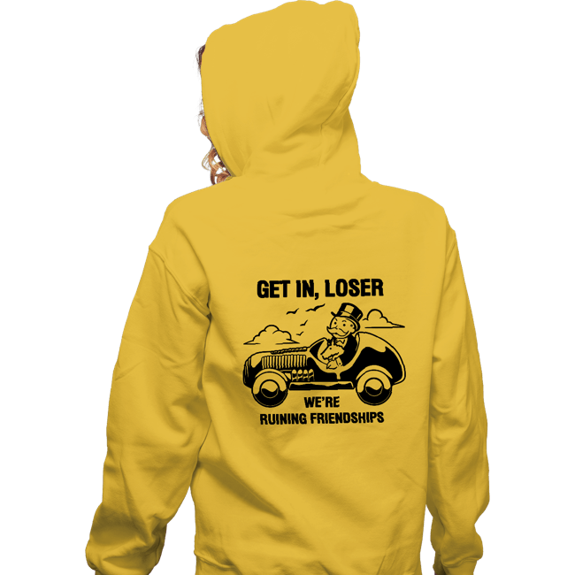 Daily_Deal_Shirts Zippered Hoodies, Unisex / Small / White Mean Uncle Pennybags