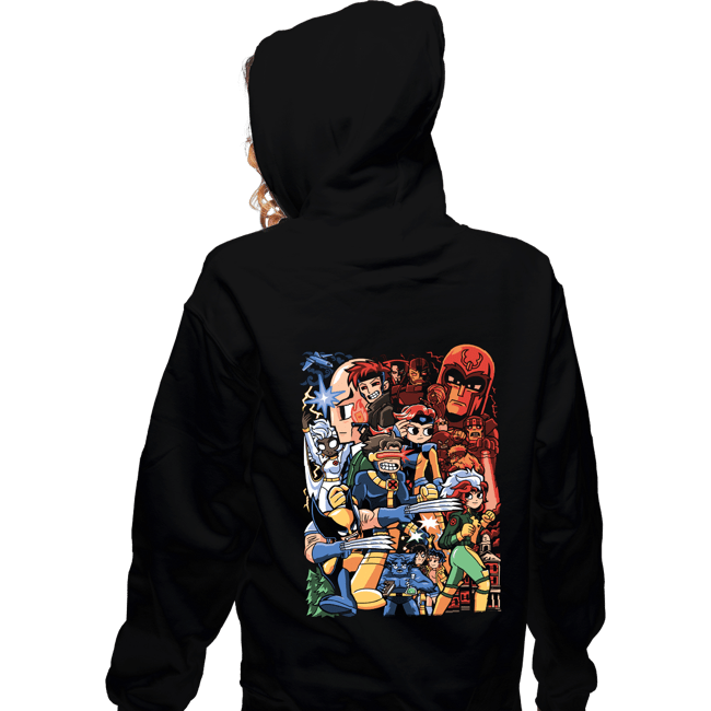 Daily_Deal_Shirts Zippered Hoodies, Unisex / Small / Black Mutant Pilgrim