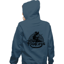 Load image into Gallery viewer, Secret_Shirts Zippered Hoodies, Unisex / Small / Indigo Blue The Princess
