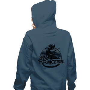 Secret_Shirts Zippered Hoodies, Unisex / Small / Indigo Blue The Princess