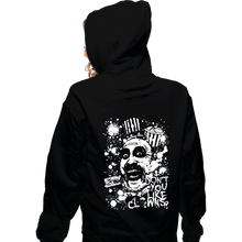 Load image into Gallery viewer, Daily_Deal_Shirts Zippered Hoodies, Unisex / Small / Black Captain Spaulding Splatter
