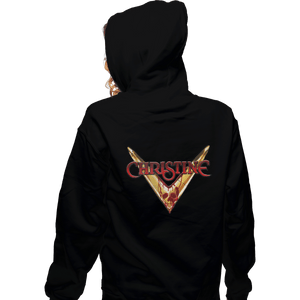 Shirts Zippered Hoodies, Unisex / Small / Black Christine