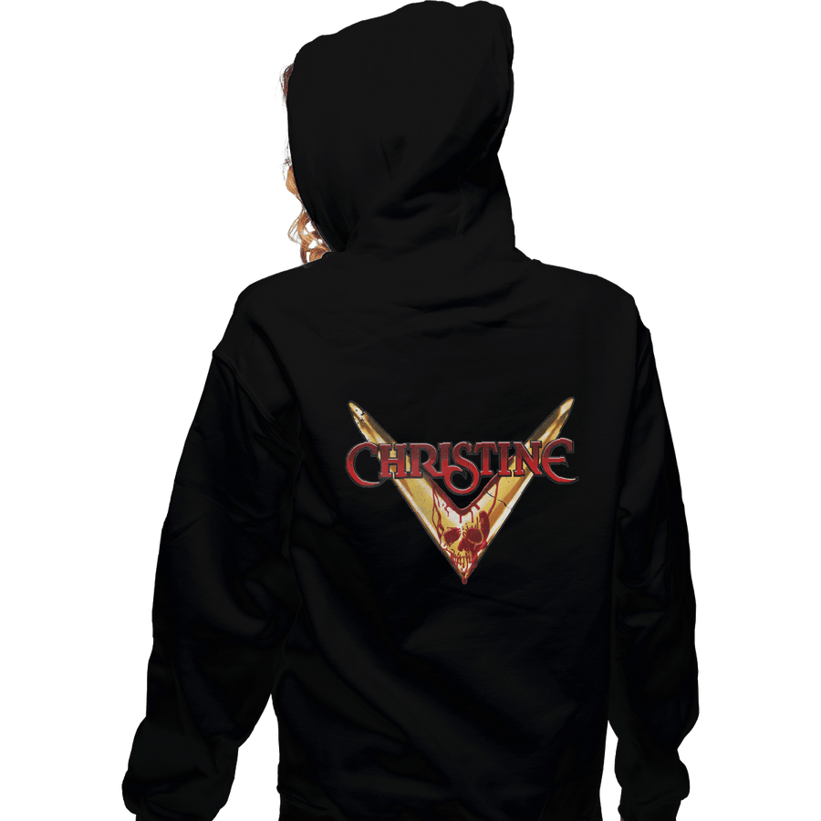 Shirts Zippered Hoodies, Unisex / Small / Black Christine
