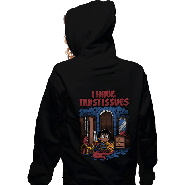 Daily_Deal_Shirts Zippered Hoodies, Unisex / Small / Black I Have Trust Issues