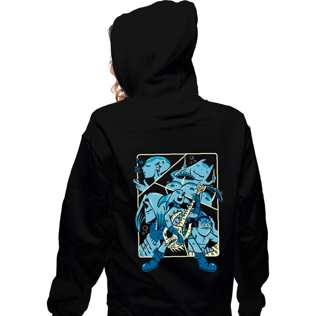 Daily_Deal_Shirts Zippered Hoodies, Unisex / Small / Black Underwater Jam