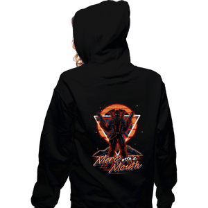 Shirts Zippered Hoodies, Unisex / Small / Black Retro Mercenary