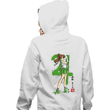 Load image into Gallery viewer, Daily_Deal_Shirts Zippered Hoodies, Unisex / Small / White Jupiter Sumi-e
