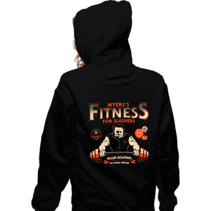 Daily_Deal_Shirts Zippered Hoodies, Unisex / Small / Black Myer's Fitness
