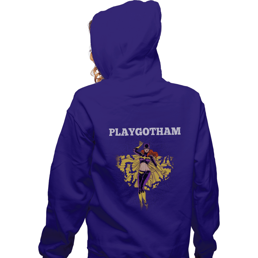 Shirts Zippered Hoodies, Unisex / Small / Violet Playgotham Batgirl